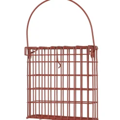 ZOLUX - Support pour pain de graisse en métal rouge terracotta pour oiseaux