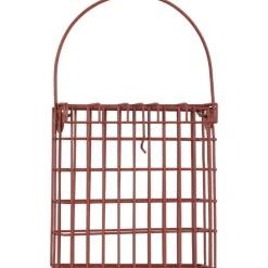 ZOLUX - Support pour pain de graisse en métal rouge terracotta pour oiseaux