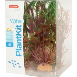 ZOLUX - Wiha n°3 plantes artificielles 3 pieces h 21 cm plantkit décoration d'aqua