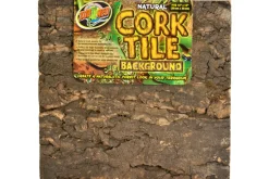 ZOOMED - Fond en liège - natural cork tile background 30 x 30 cm - décor pour terrarium ou paludarium destiné aux reptiles (lézards, serp